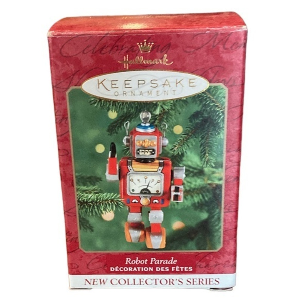NIB HALLMARK 2000 Keepsake Ornament- Robot Parade